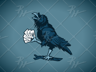 Rook bird card game corvis crow game pencil raven rook sketch