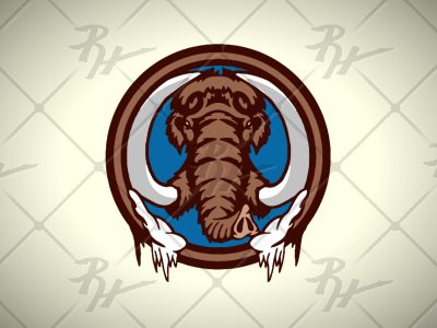 Mammoth Logo Concept ice age mammoth mammoths roundel snow sports wooly mammoth