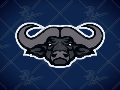 Cape Buffalo africa athletics dagga logo mascot sports water buffalo