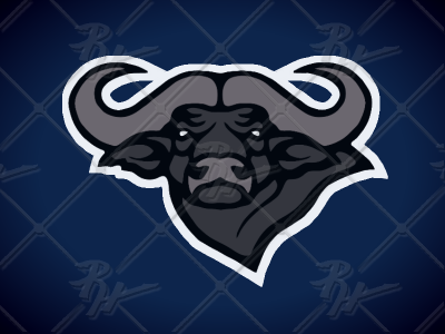 Cape Buffalo Shoulders africa athletics dagga logo mascot sports water buffalo