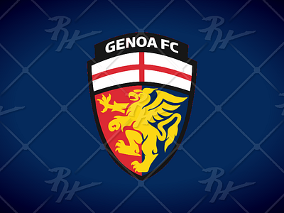 Genoa F.C Update Concept coppa italia europe fifa football futbal griffin heraldic heraldry il grifon italy serie a soccer