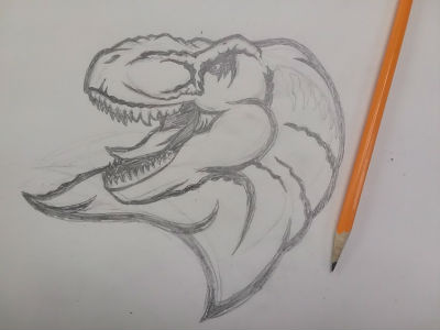 Rexy Sketch athletics dino dinosaur jurassic jurassic park jurassic world paleo sketch sports