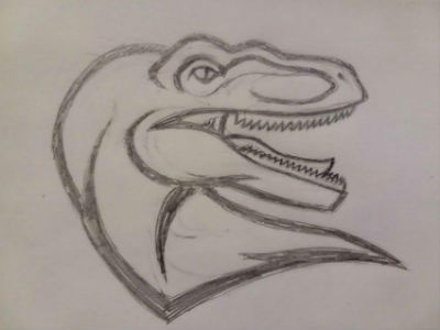 Raptor Sketch athletics dinosaur fallen kingdom jurassic jurassic park jurassic world paleo art sketch sports velociraptor