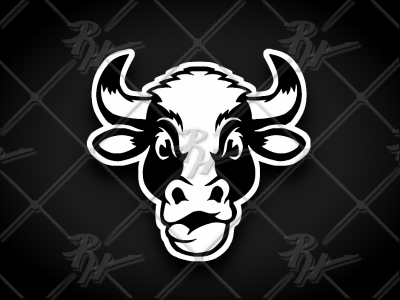 Holstein Mascot Logo Concept