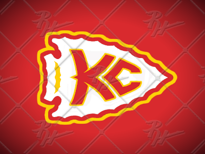 Kansas City Chiefs Football with Arrowhead Logo