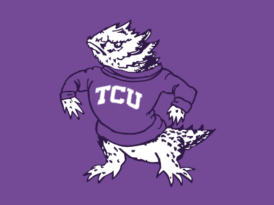 TCU Refresh antique athletics basketball classic college design football frog horned lizard logo mascot ncaa sports texas toad vintage