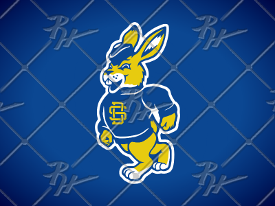 Full Body - Neo Vintage SDSU Jackrabbit Concept antique athletics basketball classic college football logo mascot ncaa rabbit sdstate sdsu sports vintage