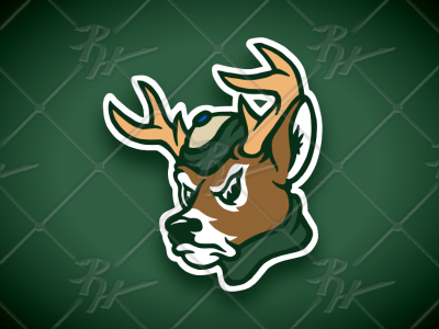 Vintage Style White-tailed Buck Mascot antique athletics basketball classic college deer design football high school logo mascot milwaukee nba ncaa sports stags vintage