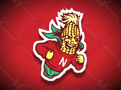 Vintage Style Cornhuskers Mascot antique athletics basketball classic college corn design football herbie high school husker huskers logo mascot ncaa nebraska sports university of nebraska vintage