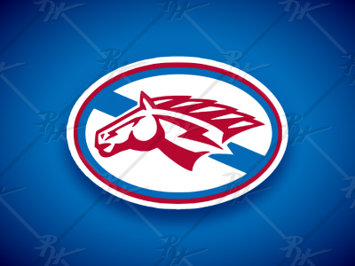 Horse Head Logo athletics basketball broncos broncs chargers college detroit football high school logo mascot mustangs ncaa pistons racers sports stallions