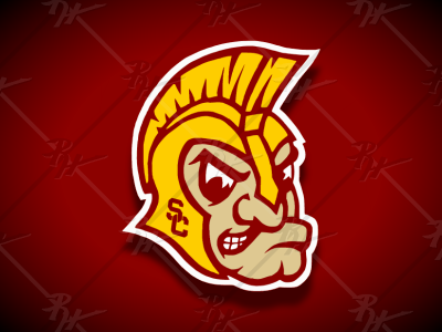 Vintage Style USC Trojan antique athletics basketball classic college football greek high school logo mascot ncaa sc southern california spartan sports trojans vintage warrior