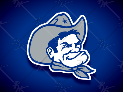 Vintage Style Dallas Cowboys Mascot Royal athletics classic college dallas football logo mascot nfl sports vintage