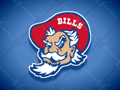 Vintage Style Buffalo Bills BILL Mascot
