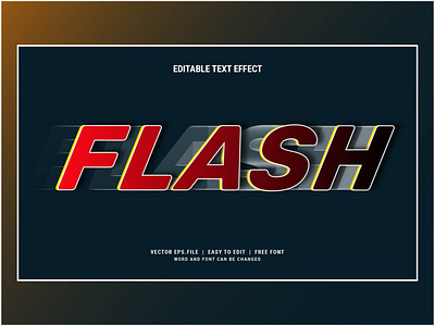 Flash editable text effect modern style burst design