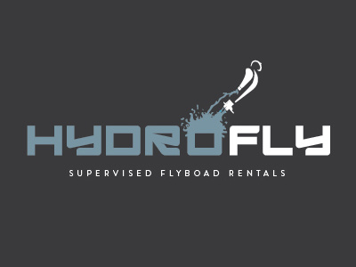 HydroFly extreme fly flyboard hydro jetpack logo rocket watersports