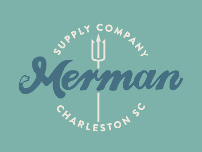 Merman Script Crest brand clothing co gnar merman shred skate street supply surf surfing