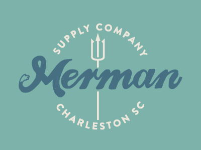 Merman Script Crest