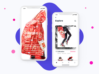 Fashion branding ui design app branding cool design fashion illustration ui ux