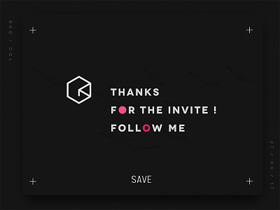 Thanks Dribbble brand design identity intro welcome