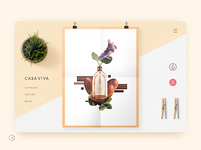 Casa Viva Concept app collage concept craft home interior design visual web