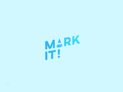 Mark It! action blue brand designer mark motto