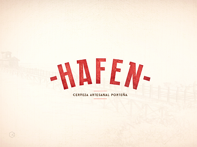 Hafen Bier bier brand crafted hafen identity logotype vintage