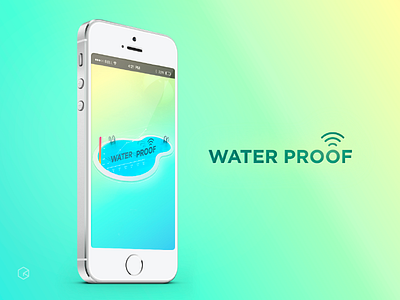 Water Proof Concept app brand logotype metrics pool ui water