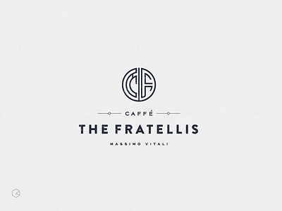 The Fratellis brand coffee lettering republican vintage