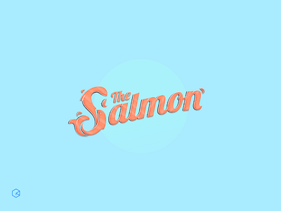 A Tasty Lettering fish food identity lettering salmon script texture tropical
