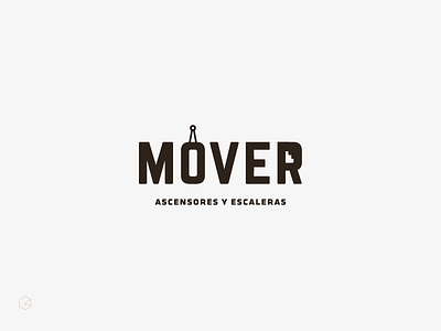 Mover / Stairs and Elevators / brand conceptual logotype minimal narrow sansserif typography