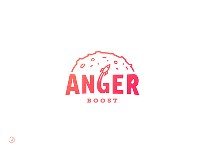 Anger Boost boost brand idea logotype motion motivation