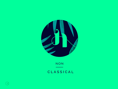 Non Classical brand fresh logotype monogram tropical