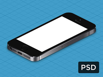 iPhone 5s True Isometric PSD 5s free iphone isometric psd