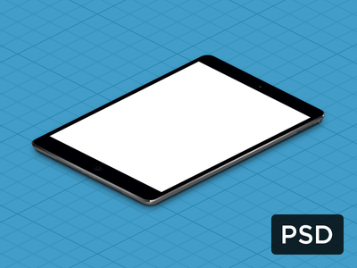 iPad Mini True Isometric PSD