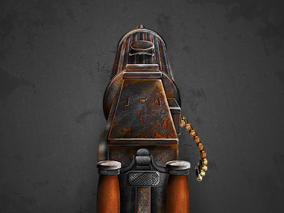 Maxim Gun gallipoli gun illustration maxim
