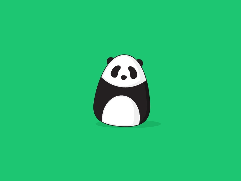 Panda Doll animal animation animation cartoon cute gif icon illustration minimal panda