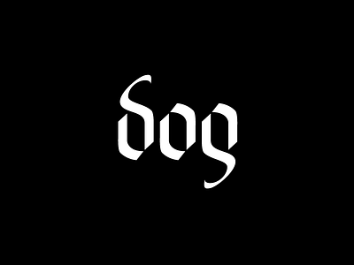 Dog Ambigram ambigram calligraphy dog lettering logo logo design typography