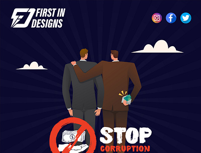 International Anti-Corruption Day branding design graphic design illustration post soicalmedia vector