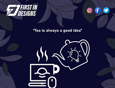 International Tea Day branding design graphic design illustration post soicalmedia vector
