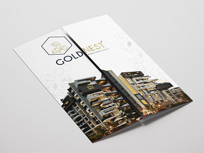 Gold Nest- Gatefold Brochure branding campaign design graphic design illustration logo
