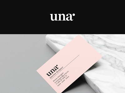 Una- Logo design for interior design studio branding design graphic design interior design logo logo design typography vector