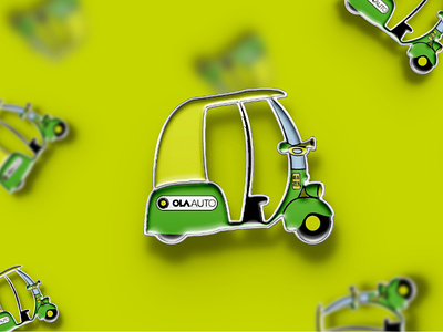Quirky illustration for Ola auto