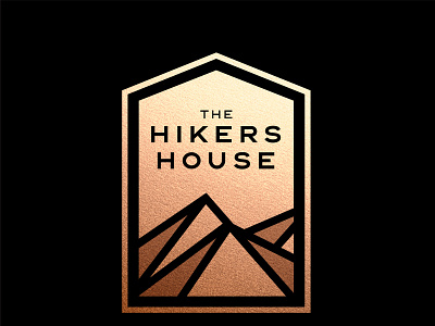 THE HIKERS HOUSE branding graphic design logo