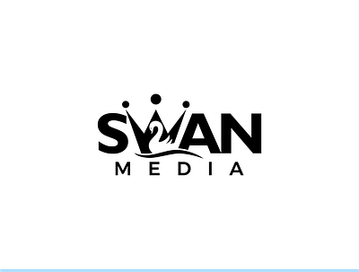 Swan Media Logo branding design logo vector