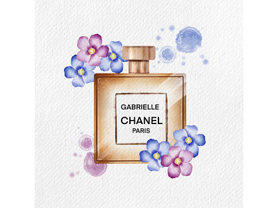 Perfume illustration brand branding design graphic design illustration watercolor watercolor clipart watercolor illustration