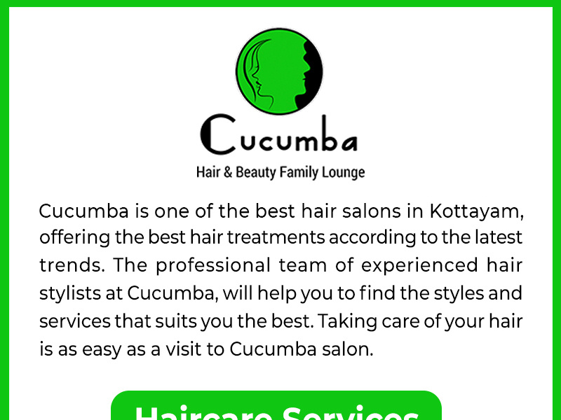 Best hair salon in Kottayam Cucumba by cucumba123 on Dribbble