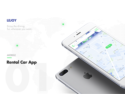 Rental car app app design flat illustration ui ux