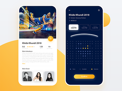 cinema app app cinema design ticket ui ux