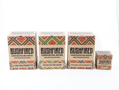 Bushfired Shea Nut Charcoal Brand & Packaging branding design graphic design packaging typography