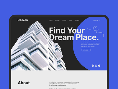 Find your dream place graphic design